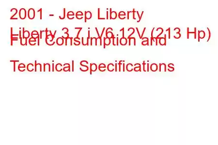 2001 - Jeep Liberty
Liberty 3.7 i V6 12V (213 Hp) Fuel Consumption and Technical Specifications