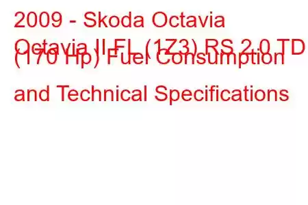 2009 - Skoda Octavia
Octavia II FL (1Z3) RS 2.0 TDI (170 Hp) Fuel Consumption and Technical Specifications