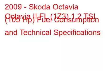 2009 - Skoda Octavia
Octavia II FL (1Z3) 1.2 TSI (105 Hp) Fuel Consumption and Technical Specifications