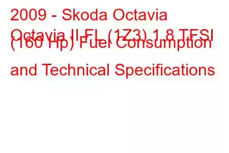 2009 - Skoda Octavia
Octavia II FL (1Z3) 1.8 TFSI (160 Hp) Fuel Consumption and Technical Specifications